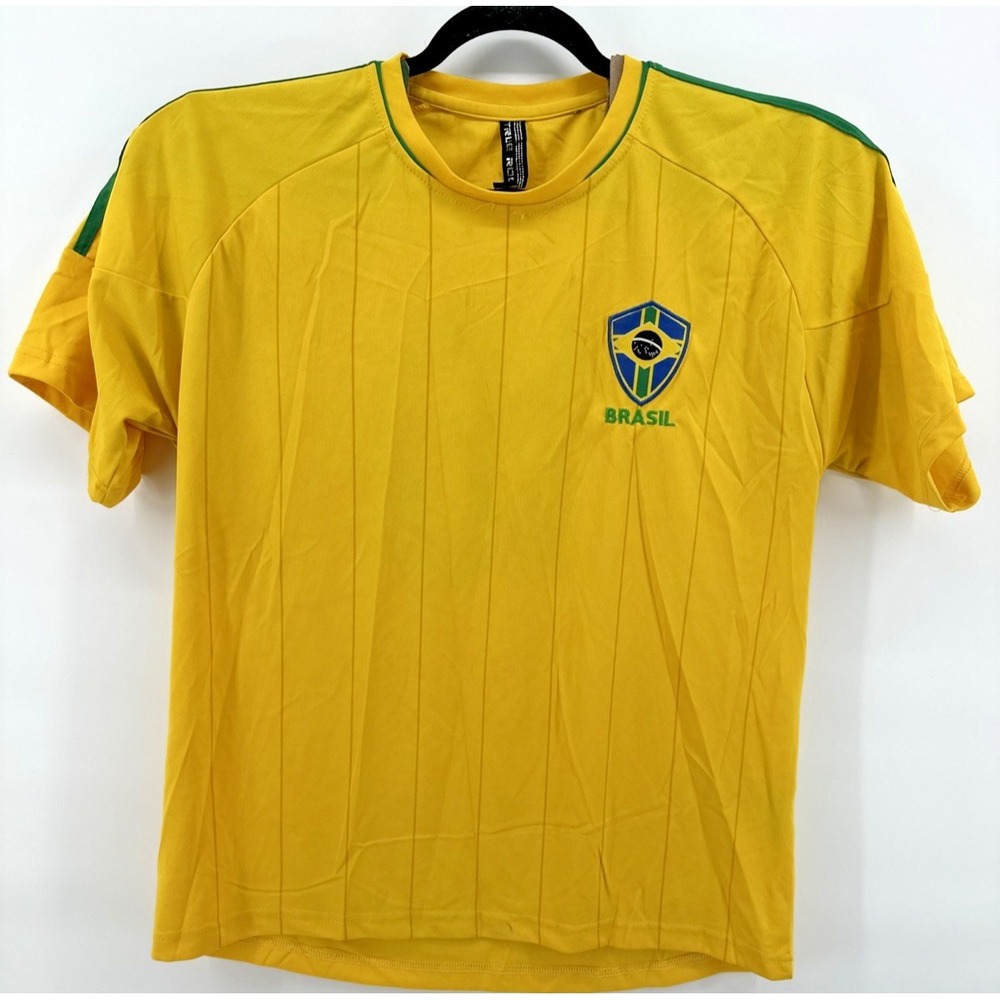 True Rock Embroidered Brazil Soccer Jersey Number 10 Neymar size Medium